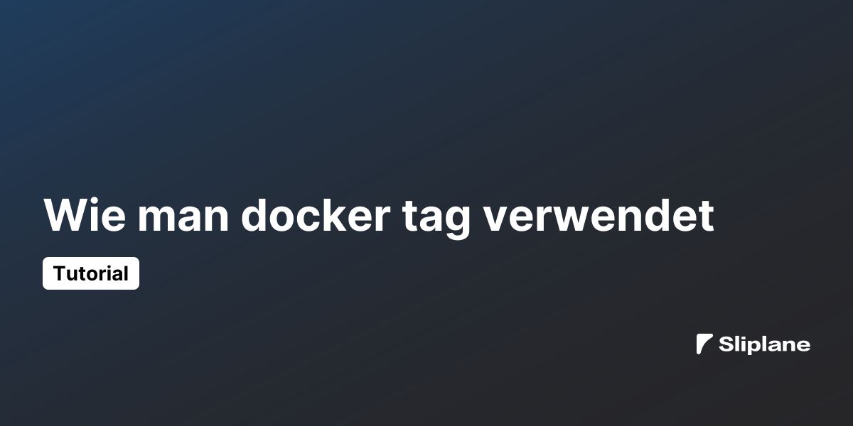 Wie man docker tag verwendet