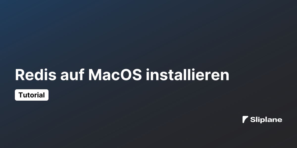Redis auf MacOS installieren